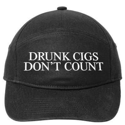 Drunk Cigs Don’t Count 7-Panel Snapback Hat