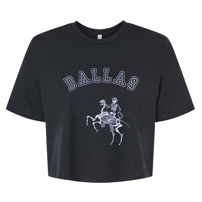 Dallas Cowpokes Bella+Canvas Jersey Crop Tee