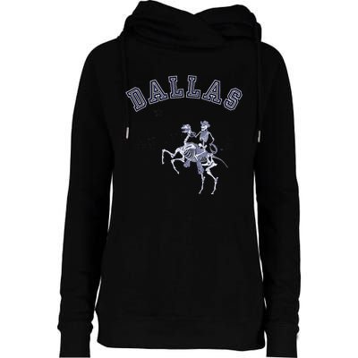 Dallas Cowpokes Womens Funnel Neck Pullover Hood