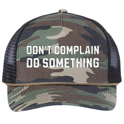 Dont Complain Do Something Kamala Harris Tim Walz 2024 Retro Rope Trucker Hat Cap