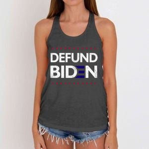 Defund Congress, Defund Politicians, Libertarian Political Women's Knotted Racerback Tank