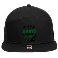 Darts & Cats  Dartboard Funny Dart Player Team Darts Player  7 Panel Mesh Trucker Snapback Hat