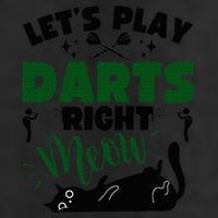 Darts & Cats  Dartboard Funny Dart Player Team Darts Player  7 Panel Mesh Trucker Snapback Hat