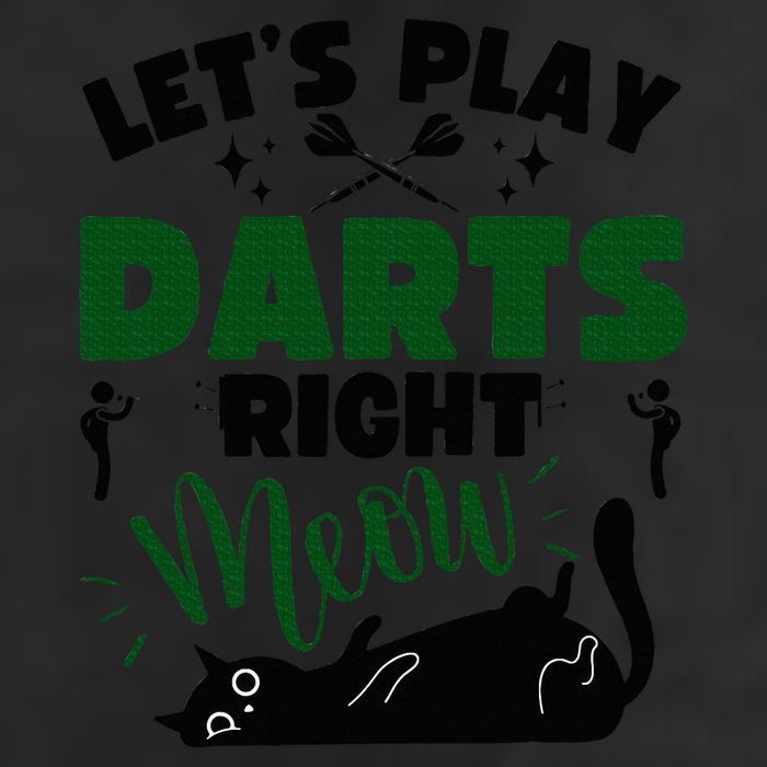Darts & Cats  Dartboard Funny Dart Player Team Darts Player  7 Panel Mesh Trucker Snapback Hat