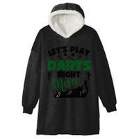 Darts & Cats  Dartboard Funny Dart Player Team Darts Player  Hooded Wearable Blanket