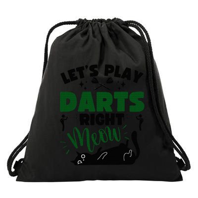 Darts & Cats  Dartboard Funny Dart Player Team Darts Player  Drawstring Bag