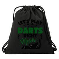 Darts & Cats  Dartboard Funny Dart Player Team Darts Player  Drawstring Bag
