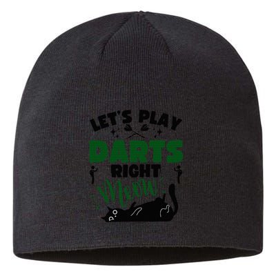 Darts & Cats  Dartboard Funny Dart Player Team Darts Player  Sustainable Beanie