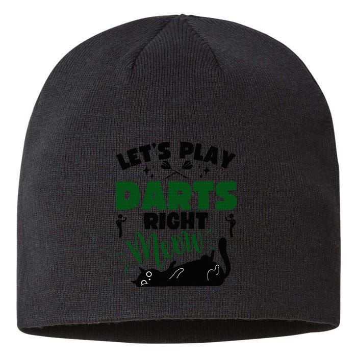 Darts & Cats  Dartboard Funny Dart Player Team Darts Player  Sustainable Beanie