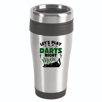 Darts & Cats  Dartboard Funny Dart Player Team Darts Player  16oz Travel Tumbler