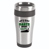 Darts & Cats  Dartboard Funny Dart Player Team Darts Player  16oz Travel Tumbler