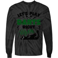 Darts & Cats  Dartboard Funny Dart Player Team Darts Player  Tie-Dye Long Sleeve Shirt