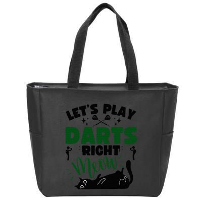 Darts & Cats  Dartboard Funny Dart Player Team Darts Player  Zip Tote Bag