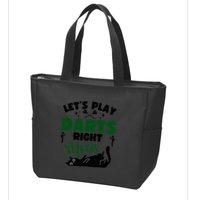 Darts & Cats  Dartboard Funny Dart Player Team Darts Player  Zip Tote Bag