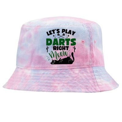 Darts & Cats  Dartboard Funny Dart Player Team Darts Player  Tie-Dyed Bucket Hat