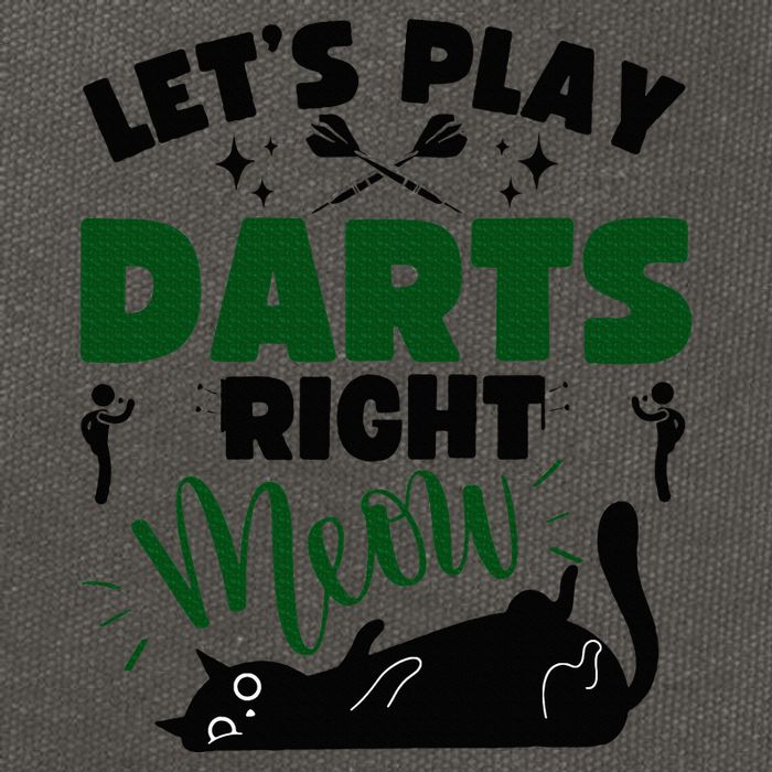 Darts & Cats  Dartboard Funny Dart Player Team Darts Player  Cotton Canvas Backpack