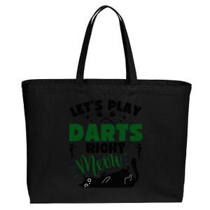 Darts & Cats  Dartboard Funny Dart Player Team Darts Player  Cotton Canvas Jumbo Tote