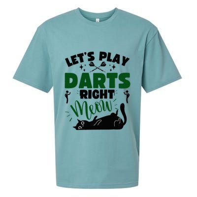 Darts & Cats  Dartboard Funny Dart Player Team Darts Player  Sueded Cloud Jersey T-Shirt