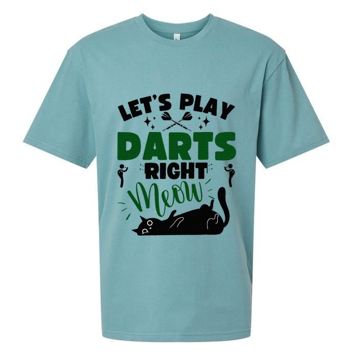 Darts & Cats  Dartboard Funny Dart Player Team Darts Player  Sueded Cloud Jersey T-Shirt