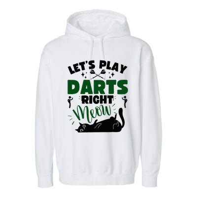 Darts & Cats  Dartboard Funny Dart Player Team Darts Player  Garment-Dyed Fleece Hoodie