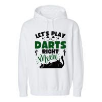 Darts & Cats  Dartboard Funny Dart Player Team Darts Player  Garment-Dyed Fleece Hoodie