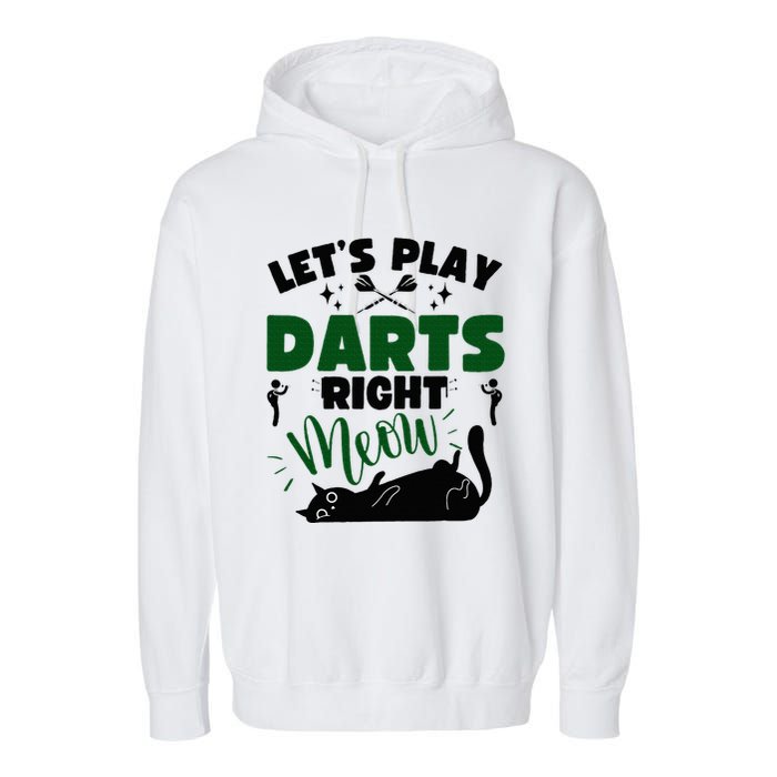 Darts & Cats  Dartboard Funny Dart Player Team Darts Player  Garment-Dyed Fleece Hoodie
