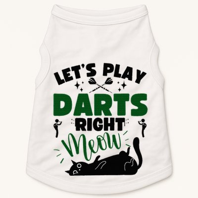 Darts & Cats  Dartboard Funny Dart Player Team Darts Player  Doggie Tank