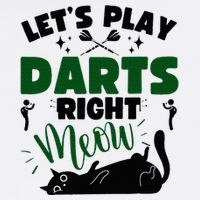 Darts & Cats  Dartboard Funny Dart Player Team Darts Player  Performance Shirt
