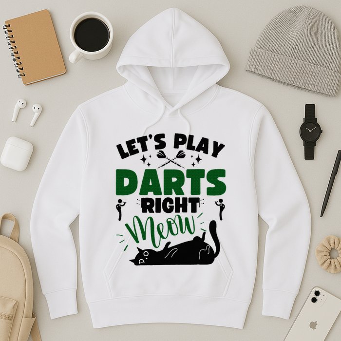 Darts & Cats  Dartboard Funny Dart Player Team Darts Player  Hoodie