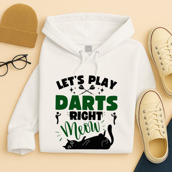 Darts & Cats  Dartboard Funny Dart Player Team Darts Player  Hoodie