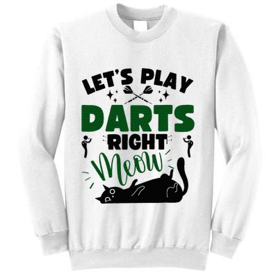 Darts & Cats  Dartboard Funny Dart Player Team Darts Player  Sweatshirt