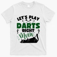 Darts & Cats  Dartboard Funny Dart Player Team Darts Player  T-Shirt