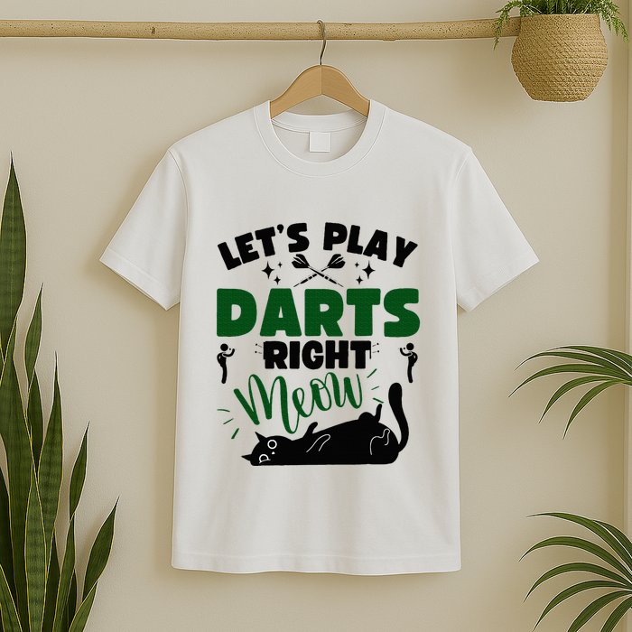 Darts & Cats  Dartboard Funny Dart Player Team Darts Player  T-Shirt