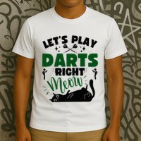 Darts & Cats  Dartboard Funny Dart Player Team Darts Player  T-Shirt