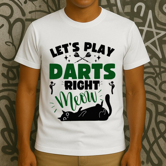 Darts & Cats  Dartboard Funny Dart Player Team Darts Player  T-Shirt