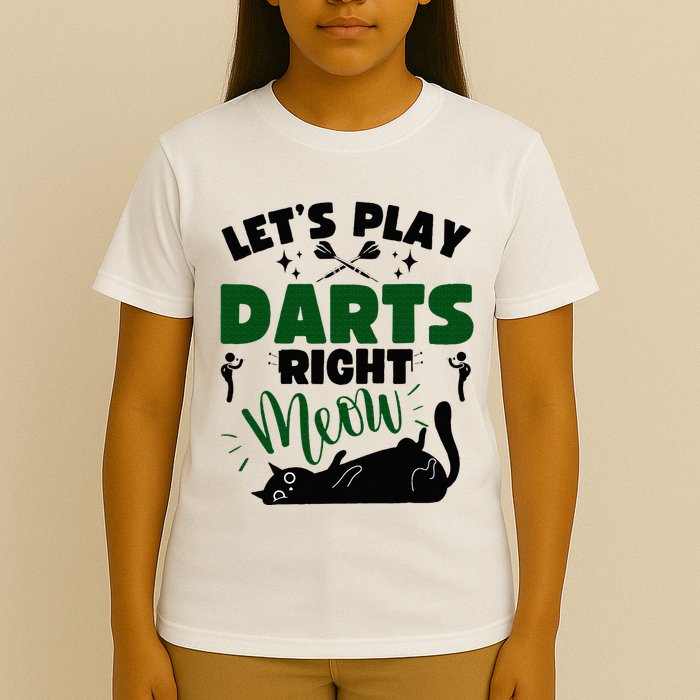 Darts & Cats  Dartboard Funny Dart Player Team Darts Player  T-Shirt