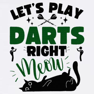 Darts & Cats  Dartboard Funny Dart Player Team Darts Player  T-Shirt