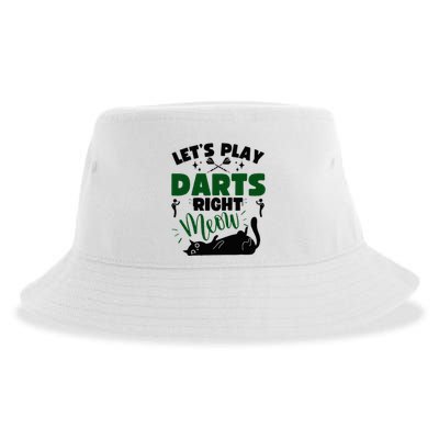 Darts & Cats  Dartboard Funny Dart Player Team Darts Player  Sustainable Bucket Hat