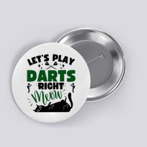 Darts & Cats  Dartboard Funny Dart Player Team Darts Player  Button