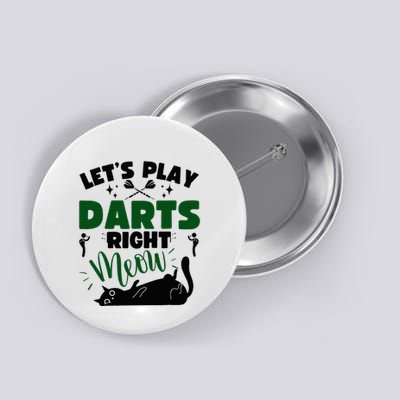 Darts & Cats  Dartboard Funny Dart Player Team Darts Player  Button