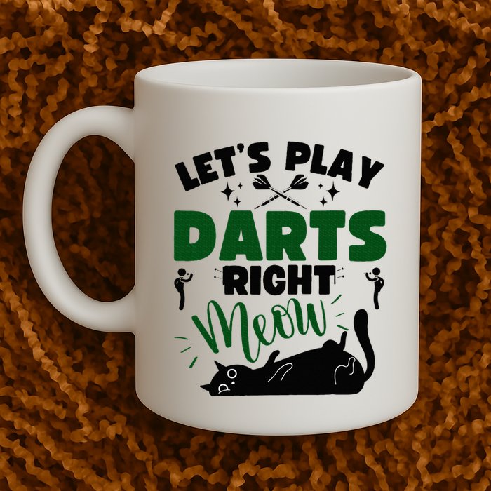 Darts & Cats  Dartboard Funny Dart Player Team Darts Player  Mug