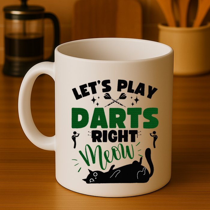 Darts & Cats  Dartboard Funny Dart Player Team Darts Player  Mug