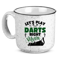Darts & Cats  Dartboard Funny Dart Player Team Darts Player  15oz Campfire Ceramic Mug