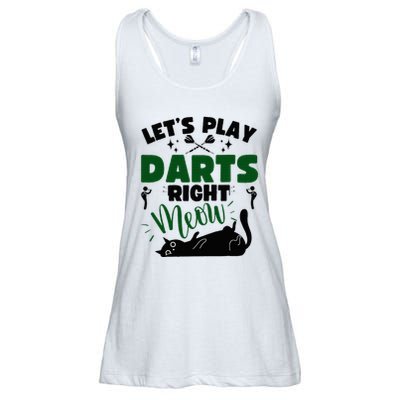 Darts & Cats  Dartboard Funny Dart Player Team Darts Player  Ladies Essential Flowy Tank