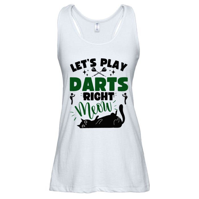 Darts & Cats  Dartboard Funny Dart Player Team Darts Player  Ladies Essential Flowy Tank