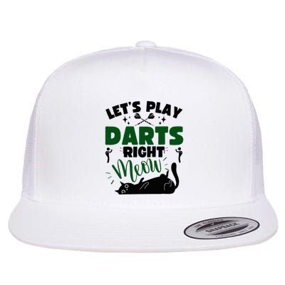 Darts & Cats  Dartboard Funny Dart Player Team Darts Player  Flatbill Hat