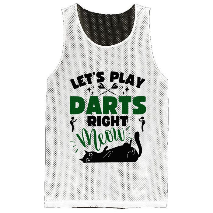 Darts & Cats  Dartboard Funny Dart Player Team Darts Player  Mesh Reversible Basketball Jersey Tank