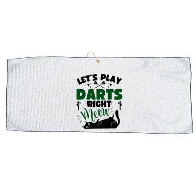 Darts & Cats  Dartboard Funny Dart Player Team Darts Player  Large Microfiber Waffle Golf Towel