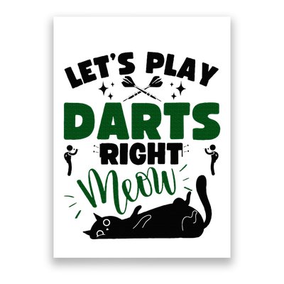 Darts & Cats  Dartboard Funny Dart Player Team Darts Player  Poster