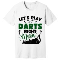 Darts & Cats  Dartboard Funny Dart Player Team Darts Player  Premium T-Shirt